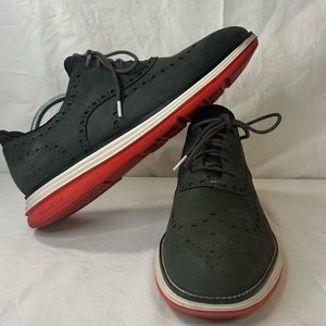 Cole Haan Original Grand Ultra Oxford Wingtip C32069 Gray Nubuck Flame Mens 11M